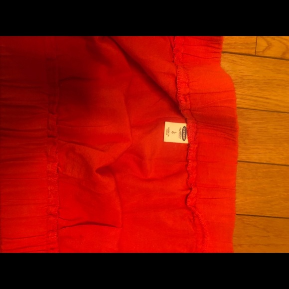 Orange Old Navy off the shoulder shirt - Picture 3 of 3